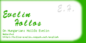 evelin hollos business card