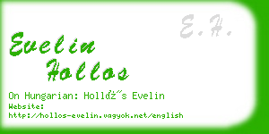 evelin hollos business card